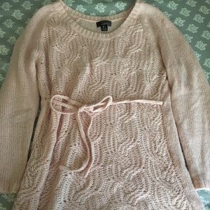 Pink maternity sweater